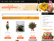 Tablet Screenshot of nosoloflores.com
